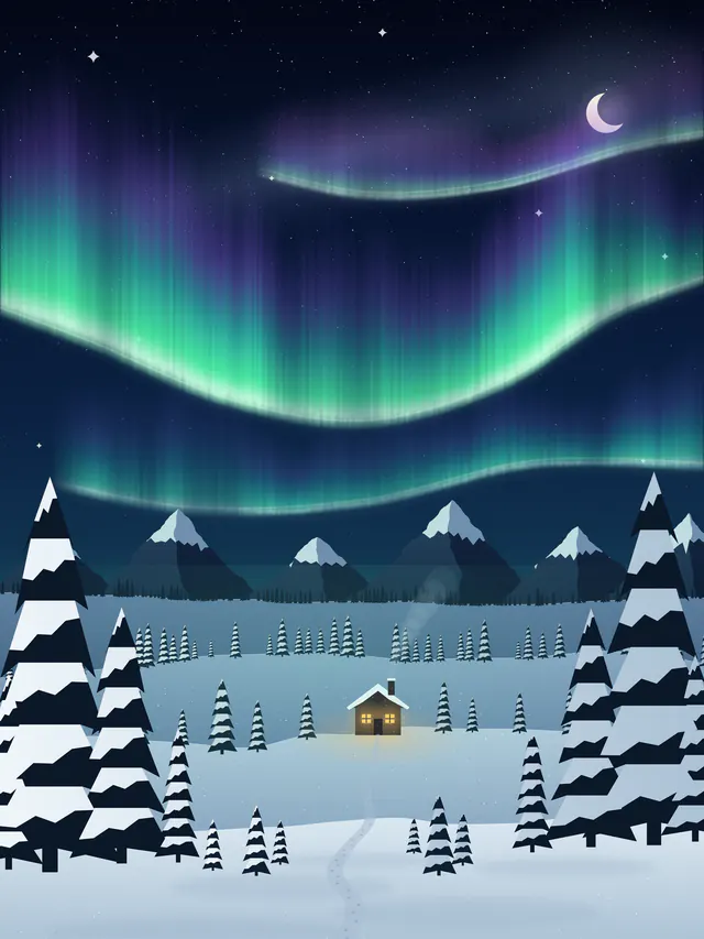 Aurora pines sample artwork