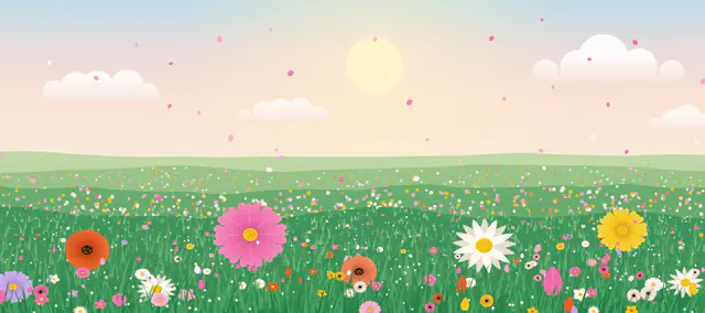 Petal field sample artwork
