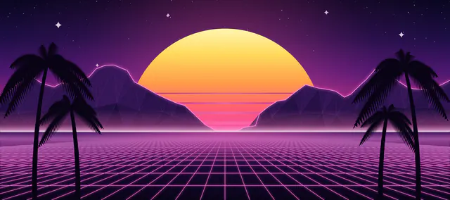 Retro sun sample artwork