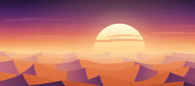 Sunset dunes sample artwork