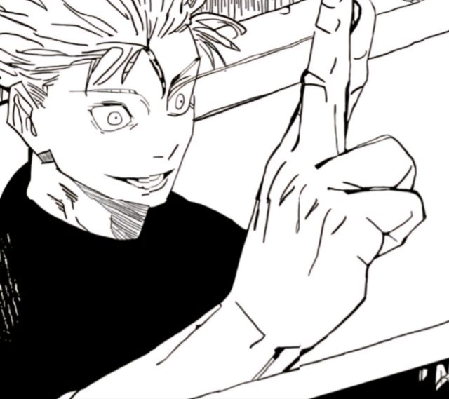 Gojo — Black & White Manga TikTok banner